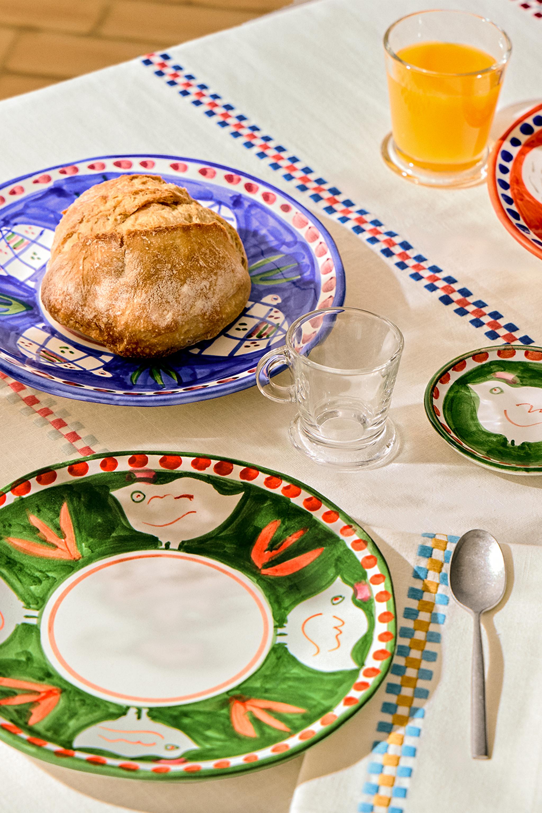 NAPPE COTON BRODERIE MULTICOLORE